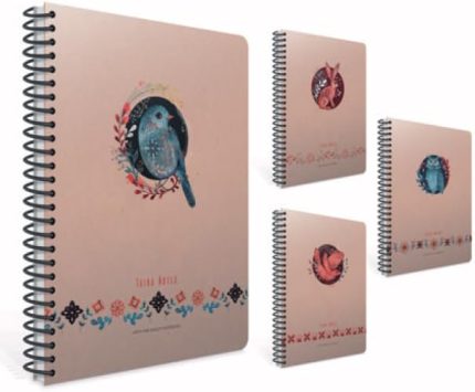 Taıka Notes Spiralli Sert Kapak Defter 17X24 120 Yaprak Kareli