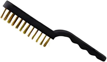 Barbekü Izgara Temizleme Tel Fırçası Plastik Saplı Mangal Tost Temizleme Fırçası Sık Telli (1)