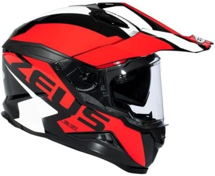 ZS-913 BF8 Motosiklet Kaskı Solid Kapalı Kask Black Red XS