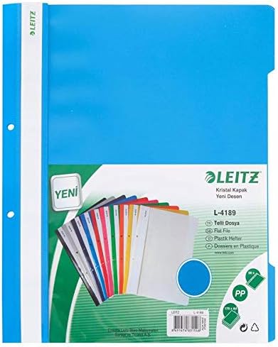 Telli Dosya Plastik Mavi 50'li L-4189
