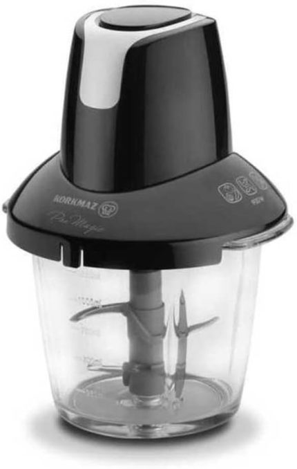 Pro Magic 4 Bıçaklı Siyah/Krom Cam Doğrayıcı