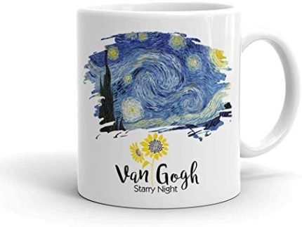 Gogh Starry Night Seramik Kupa Bardak