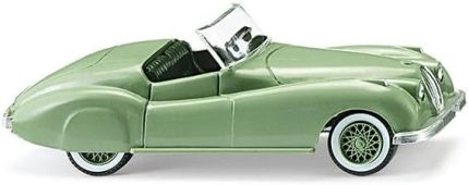 080104 H0 Jaguar XK 120 açık yeşil HO 1:87