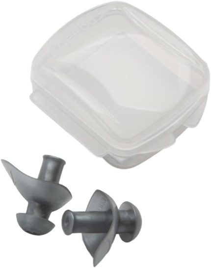 Üniseks Yetişkin Ergo Swimming Earplug Yüzme Kulak Tıkaçları, Gri, Tek Beden