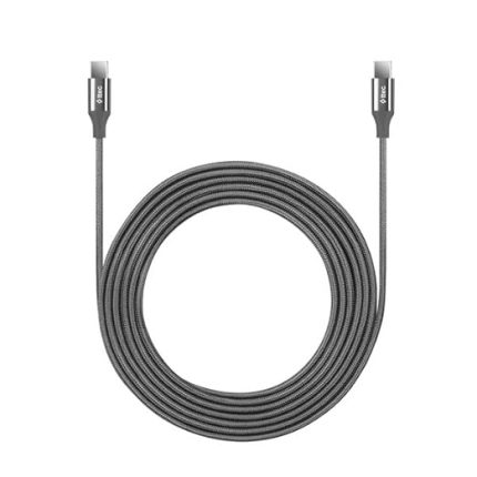 AlumiCable Type-C to Type-C 300cm 65W PD/QC Hızlı Şarj ve Data Kablosu 2DK52UG Uzay Gri