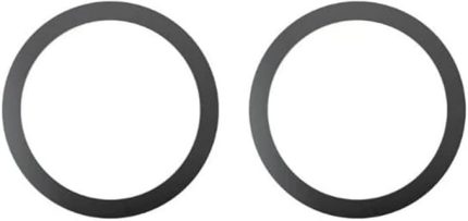 Power Metal Magsafe Halka Yüzük Ring iPhone 8 ve Üstü Model ile Uyumlu 2'li Paket Siyah