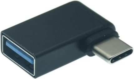 4658 Type-C 3.1 To USB 3.0 Şarj 90 Dirsek Köşe Çevirici Dönüştürücü Adaptör