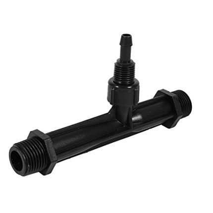Venturi Gübre Enjektörü 1/2 ", 3/4", 1 "Sulama Borusu Bahçe Sulama Gübre Enjektörü Plastik Siyah Damla Sulama Kiti (3/4'')