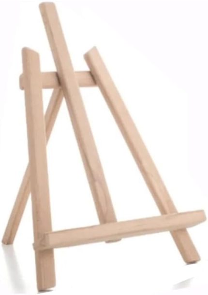 Masa Üstü Şövale 1 Adet Küçük Şövalye 28x37 cm Çam Ağacından İmal Edilmiştir Sanatsal Tuval Sergi