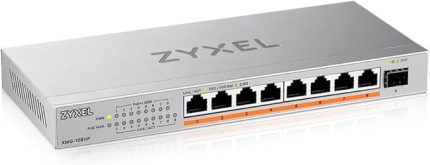 8-Port PoE 2.5G Multi-Gig Unmanaged Switch | 8 x PoE++ (60W) ile @ 100W | 1 x 10G SFP+ | Masaüstü veya Duvar Montajı [XMG-108HP]