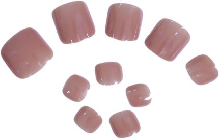 Beauty Ayak Takma Tırnak Seti & Zararsız Yapıştırıcı Bronz