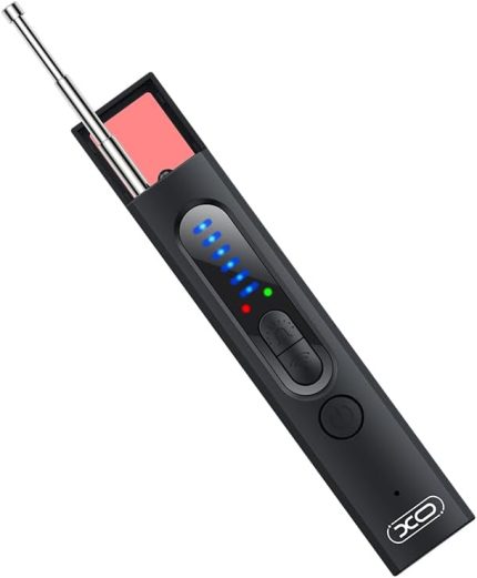 Simple is Beauty CRP01 Gizli Kamera Dedekötürü, Kızılötesi Dedektör, GPS(Konum) Takip Cihazı Tarayıcı, Dinleme Cihazı Bulucu, Otel, Ofis, Toplantı Alanlarında Güvenlik Cihazı, 1MHz-6.5GHz, USB-C Şarj, Siyah