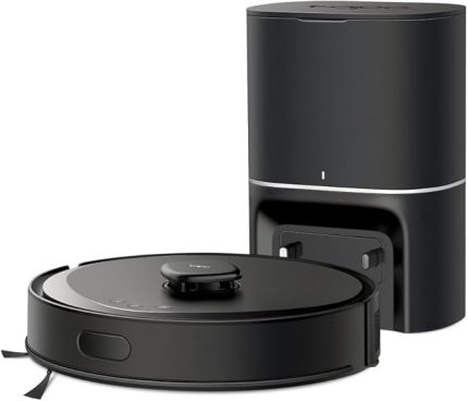 Tapo RV30 Max Plus, Akıllı Otomatik Boşaltma Ünitesi, 5300Pa Yüksek Vakum Güçlü, Amazon Alexa ve Google Asistan Destekli, Robot Süpürge ve Paspas