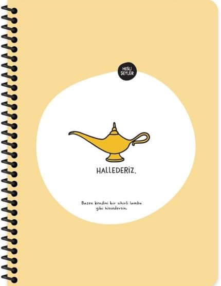 Şeyler 16,5 * 22,5 80Yp.Çiz.Stickerli Defter - Hallederiz