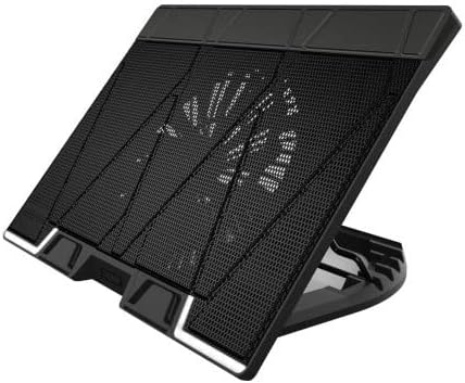 ZM-NS3000 17" 200MM Fanlı 6 Kademe Yuksekli̇k Ayarlı Tyep-C Data Baglantılı Notebook Stand ve Sogutucu