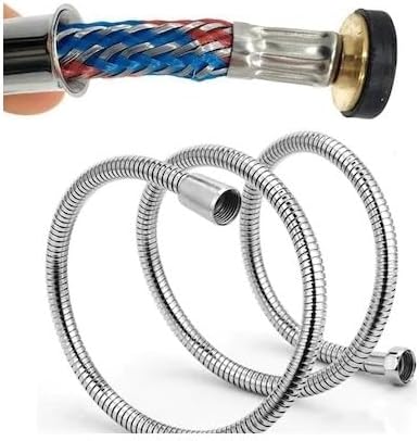 Paslanmaz Kırılmaz Çelik Örgülü Duş Hortumu 150 CM 120 GR Birinci Kalite tüm duş başlıklarına uyumlu