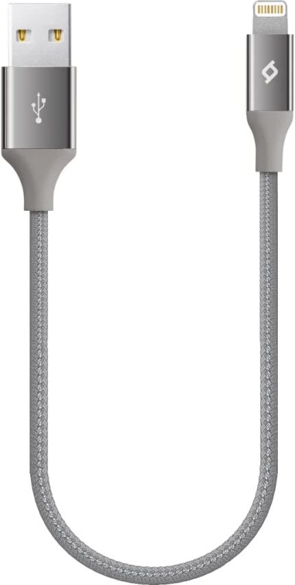 AlumiCable Mini 30cm Lightning Şarj Kablosu- Uzay Grisi (2DK28UG)