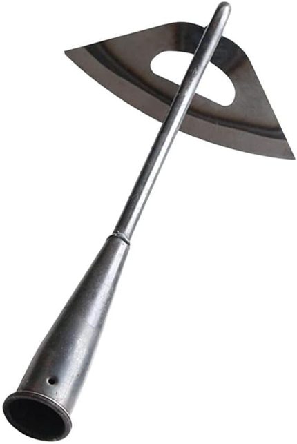 Bahçe Çapa Hollow Hoe Paslanmaz Çelik Ot Jikle Uzun Saplı Ot Sökücü Bahçe Pancarı Toprağı Gevşemek için Doğrama, Ev Ayıklama Tırmığı