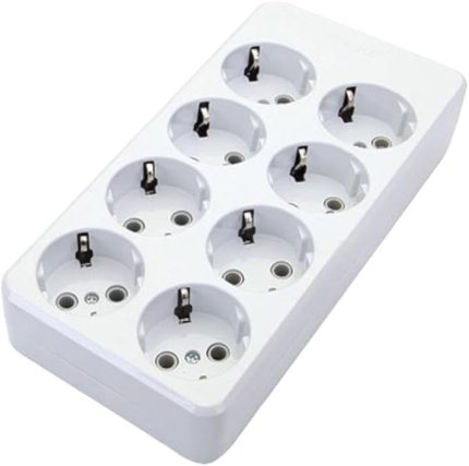 8’li Kablosuz Grup Priz – Topraklı Klemensli, 16A 250V, 2P+N, Yerli Üretim, Kablosuz Uzatma Priz (Ürün Kodu: 980100)