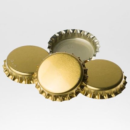 Gazoz Bira Konserve Şişe Kapağı - Gold/Gümüş Renkli Taç Metal Teneke Kapak 250 Adet