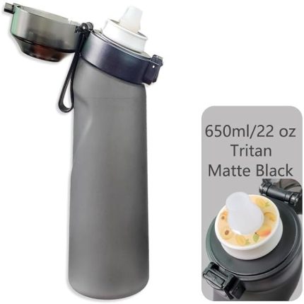 Air Up Aromalı Su Şişesi The Taste Through Scent With 5 Aromalı Pod 650ml Koku - Siyah