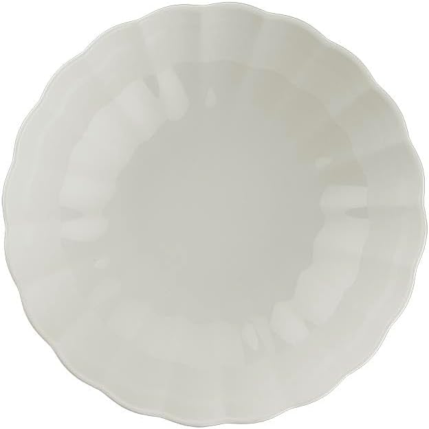 Porselen Bone Luz Form 27 Parça 6 Kişilik Yemek Takımı Beyaz - Görsel 4