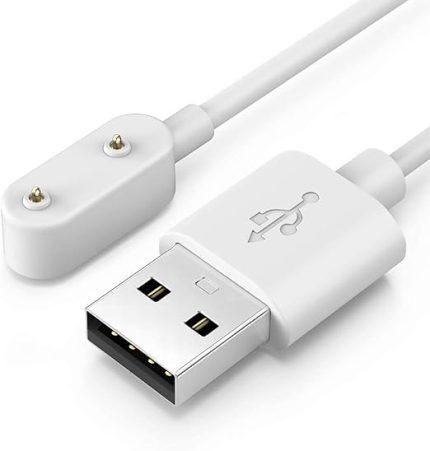 Huawei Watch Fit 2 ile uyumlu Akıllı Saat için Manyetik Usb Şarj Kablosu Huawei Watch Fit 2 ile uyumlu Kablo Beyaz