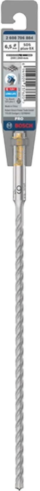 1x PRO SDS plus-5X Kırıcı Delici Delme Ucu (Donatılı Beton, Beton, Ø 6,50 mm, Professional Aksesuar Kırıcı Delici)