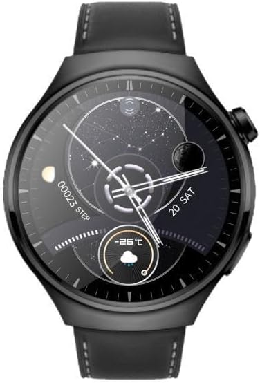 Amoled Ekran Deri ve Metal Çift Kordonlu 46mm Akıllı Saat WT4 PRO Siyah