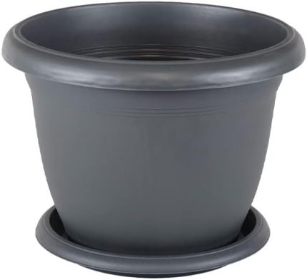 V506 Villa Saksı Set No: 6 5 Litre, 25 Cm, Antrasit