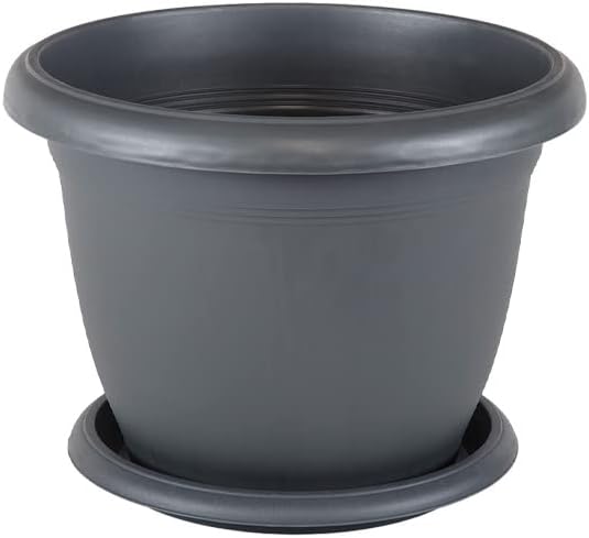 V506 Villa Saksı Set No: 6 5 Litre, 25 Cm, Antrasit