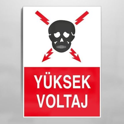 Voltaj Uyarı Levhası 20x30cm