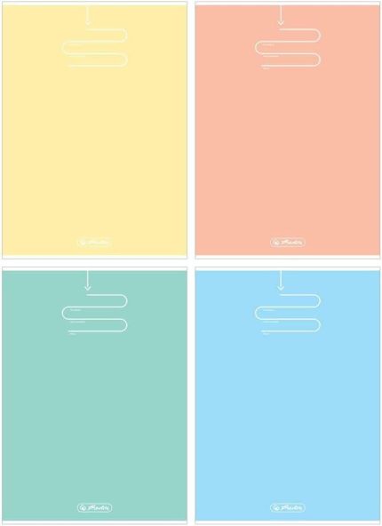 Defter A4, 80 Yaprak Kareli, Pastel Renk Bloklama