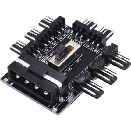 Plus PrimeX PX-4336 3 Pin Girişli 8 Port Fan Çoklayıcı Kart