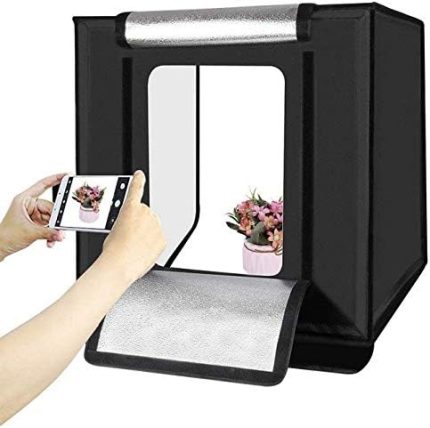 60x60CM Profesyonel Stüdyo Led Işıklı Ürün Fotoğraf Çadırı