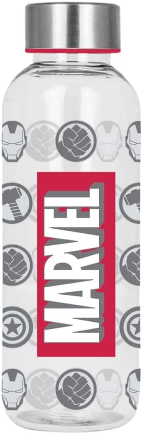 Tekrar kullanılabilir şişe, uzun ömürlü tasarım, su şişesi, Avengers su şişesi, seyahat şişesi, kapasite 850 ml