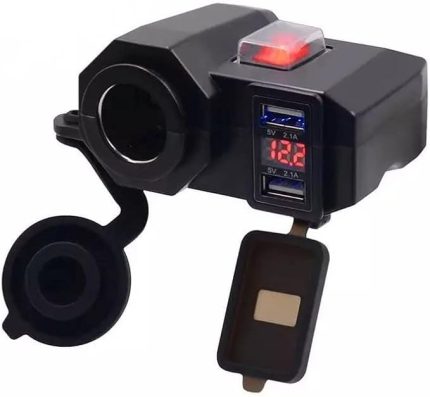 Çift Port Usb Şarj/Voltmetre Ve Çakmak Yuvası