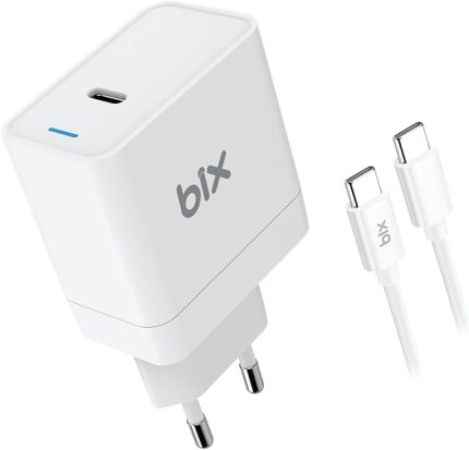 BXUC65FTA 65W PD Typ-C Girişli Macbook Pro/Air Şarj Cihazı, MacBook Air/Pro 13/14/15/16 İnç Led Göstergeli ve Tüm Type-C Cihazlarıyla Uyumlu 2 Metre Type-C’den Type-C’ye Kablo
