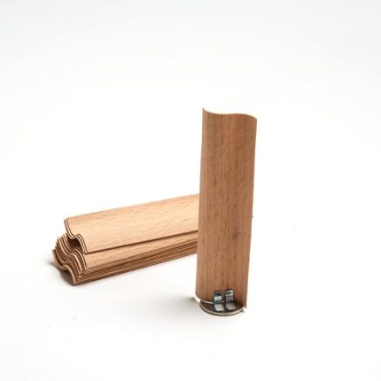Concept S Model Ahşap Mum Fitili ve Yapışkanlı Fitil Sehpası - 10 Adet (20mm X 100mm X 0.5mm)