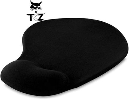 Oval Siyah Bilek Destekli Mouse Pad Ergonomik Kaymaz Taban Oyun ve Ofis için Fare Altlığı Suya Tere Dayanıklı Mouse Pad (2 ADET)