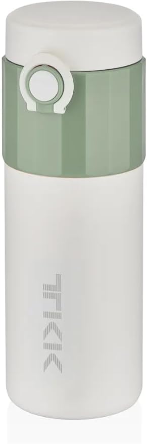 450ml Paslanmaz Çelik Kilitlenebilir Kapak Kahve Bardağı Mug (6 Saat Sıcak-Soğuk) (Yeşil)