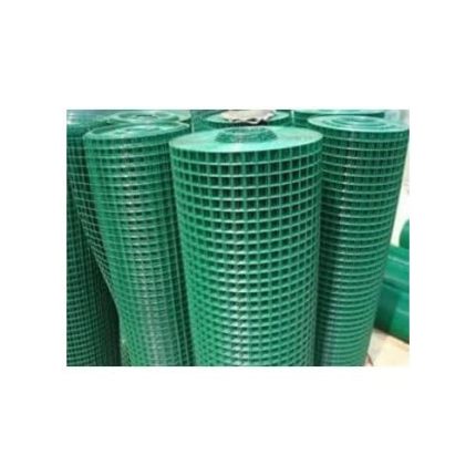 Pvc Kaplı Puntalı Yeşil Tel 12mmx12mm Gözaralıklı 09mm Kalınlık 120cm Yükseklik 25metre Uzunluğunda- KÜMES TELİ- KAFES TELİ- TAVUK TELİ-ÇİT TELİ-120cmx25metre
