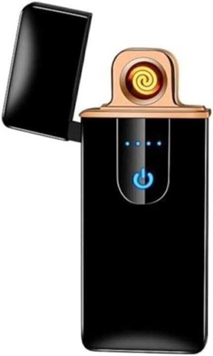 Usb Şarjlı Kapaklı Dokunmatik Elektronik Çakmak