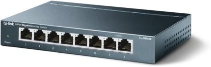 TL-SG108 V3 8 Portlu Gigabit Ağ Anahtarı 8 Port Siyah TL-SG108