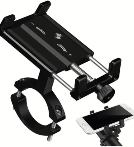 Metal Motosiklet Mobilet Motor Bisiklet Scooter Gidon Uyumlu Cep Telefonu Tutacağı Tutucu Standı
