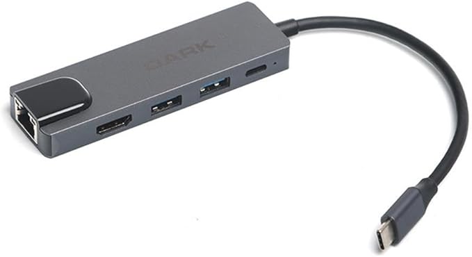 USB 3.1 Type-C to Ethernet/HDMI/USB 3.0 - USB 2.0 / USB-C PD 65W Macbook Pro/Air & Notebook/Ultrabook için Port Çoklayıcı HUB (DK-AC-U31X46)