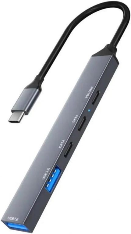 PD100W 5Gbps 5in1 Extender Çevirici, Type-C ve USB Hub, Type-C ve USB Çıkışlı USB C Hub Adaptörü Macbook ile Uyumlu ZR869