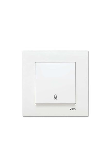 Karre Beyaz Zil Anahtarı Çerçeve Dahil 90967006