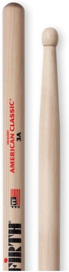 3A Baget/Stıck (Çift), Hıckory, 0.580"X16 (3/16)", Sh Baget (Çift), Hıckory, 0.580"X16 (3/1