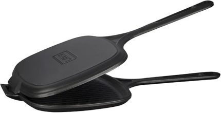 Döküm Tost Makinası, 18x26 cm, Siyah